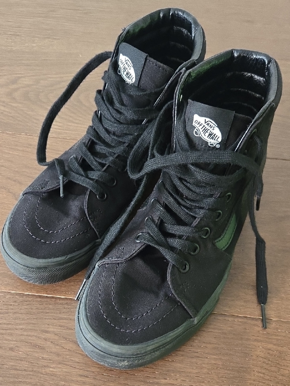 Vans Black High-Top Canvas Suede Lace-Up Sneakers